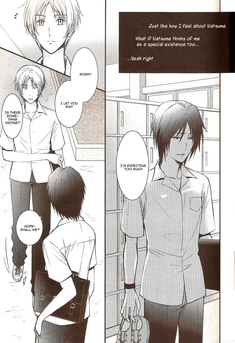 (C76) [MTD (Rei)] Sukoshi Dake Wagamama Ii Desu ka? | Can I be just a little bit more selfish? (Natsume's Book of Friends) [English] [Sugar Parade] - Page 12