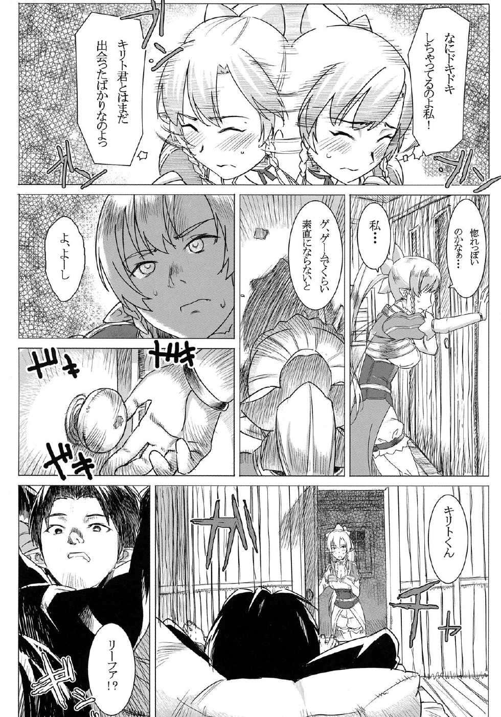 (C83) [GOLD KOMAN SEX (AT)] Lyfa no Bonyuu ya! Kanchou ya! (Sword Art Online) - Page 4
