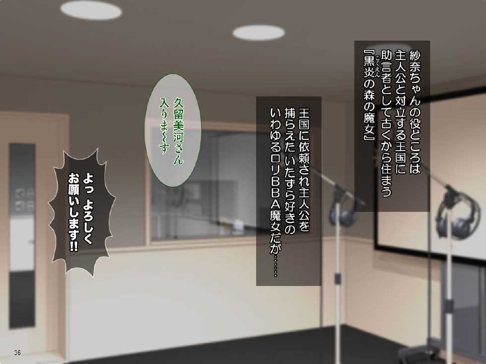 [Tiramisu] "Invoice Renpatsu" Kawaii Idol Seiyuu ni Real Sei Hame Engi Shidou suru Ryoujoku Eroge no Shuuroku Genba - Page 37