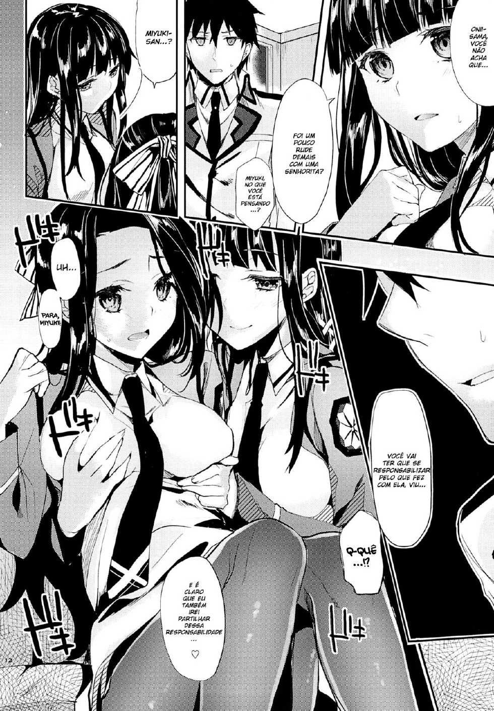 (C87) [Kawaisounako (Yuyu, Ichino)] Deep Snow 6 (Mahouka Koukou no Rettousei) [Portuguese-BR] [HentaiDarking] - Page 10