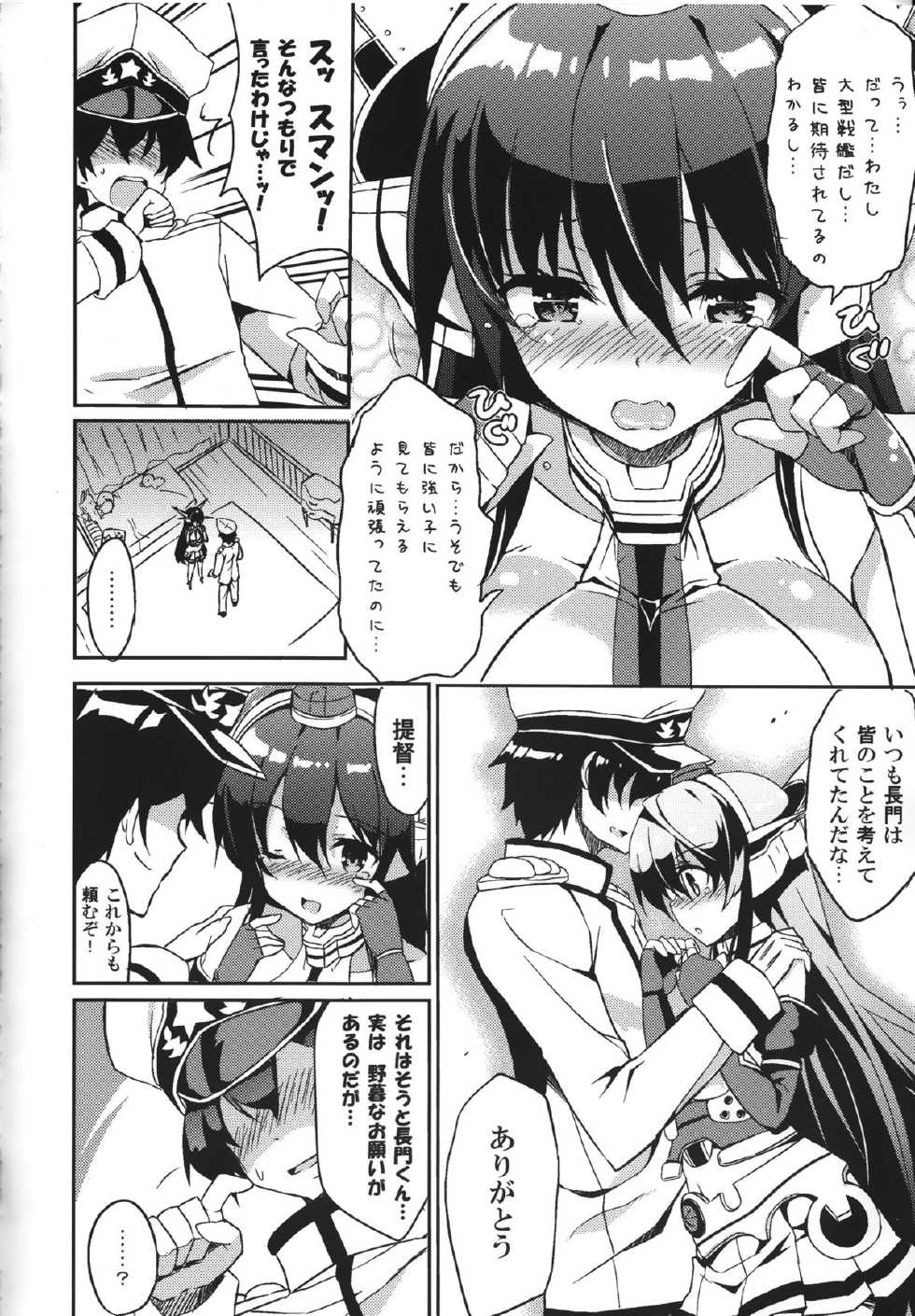(C87) [odin (Kurokawa IZUMI)] Jitsu wa Nagato-san wa Chou Kawaii Mono Suki! Datta no desu. (Kantai Collection -KanColle-) - Page 7