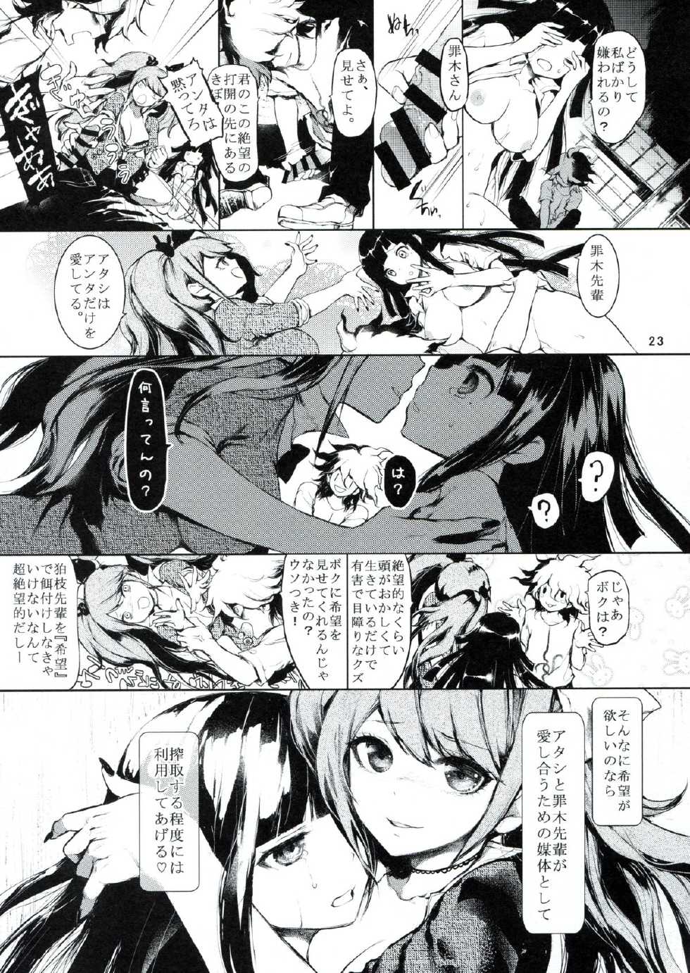 (C85) [RE:LAY (Kuroiwa Madoka)] CLOSED (Super Danganronpa 2) - Page 22