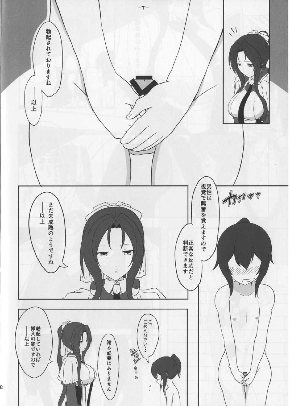 (C85) [Tooku no Sora (UTAKATA Nagi)] Musashi-san no Kojin Jugyou (Kyoukai Senjou no Horizon) - Page 10