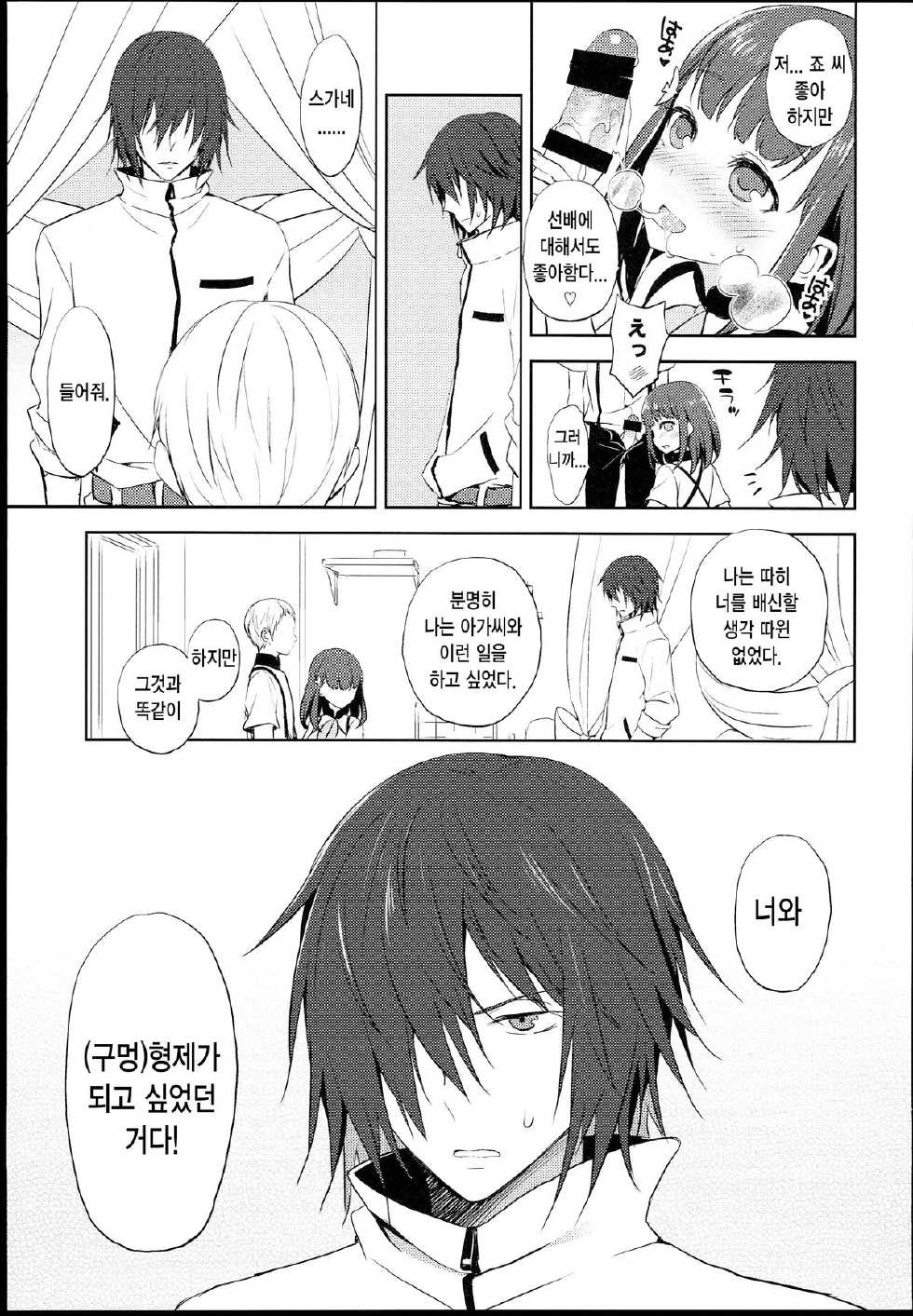 (C85) [Aa Aishiteru (Taishow Tanaka)] Hajimete Utsuutsu 2 (Gatchaman Crowds) [Korean] [Team Dog Drip] - Page 19