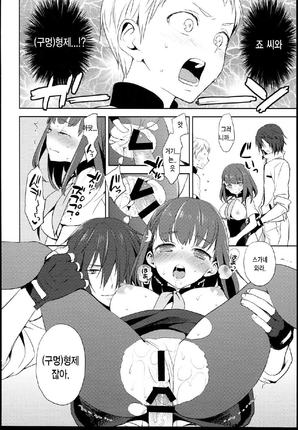 (C85) [Aa Aishiteru (Taishow Tanaka)] Hajimete Utsuutsu 2 (Gatchaman Crowds) [Korean] [Team Dog Drip] - Page 20
