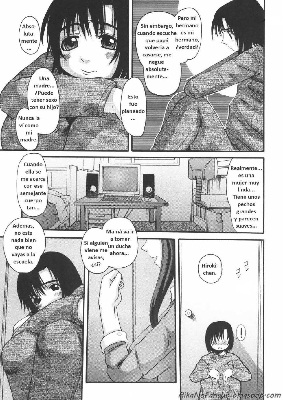 [Tenchuumaru] Mama's Sex Education (Haha to Ko no Inya - Mother's and son's indecent night -) [Spanish] [AikaNoFansub] - Page 5