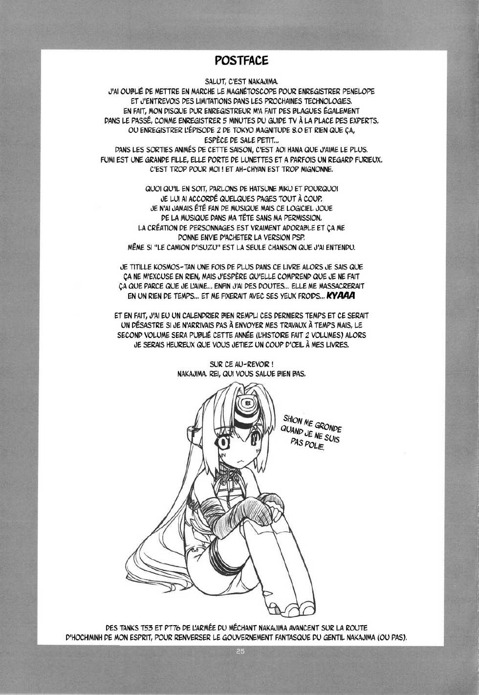 (C76) [MANITOU (Nakajima Rei)] KLX-T2 (Xenosaga, Vocaloid) [French] {SAXtrad} - Page 24