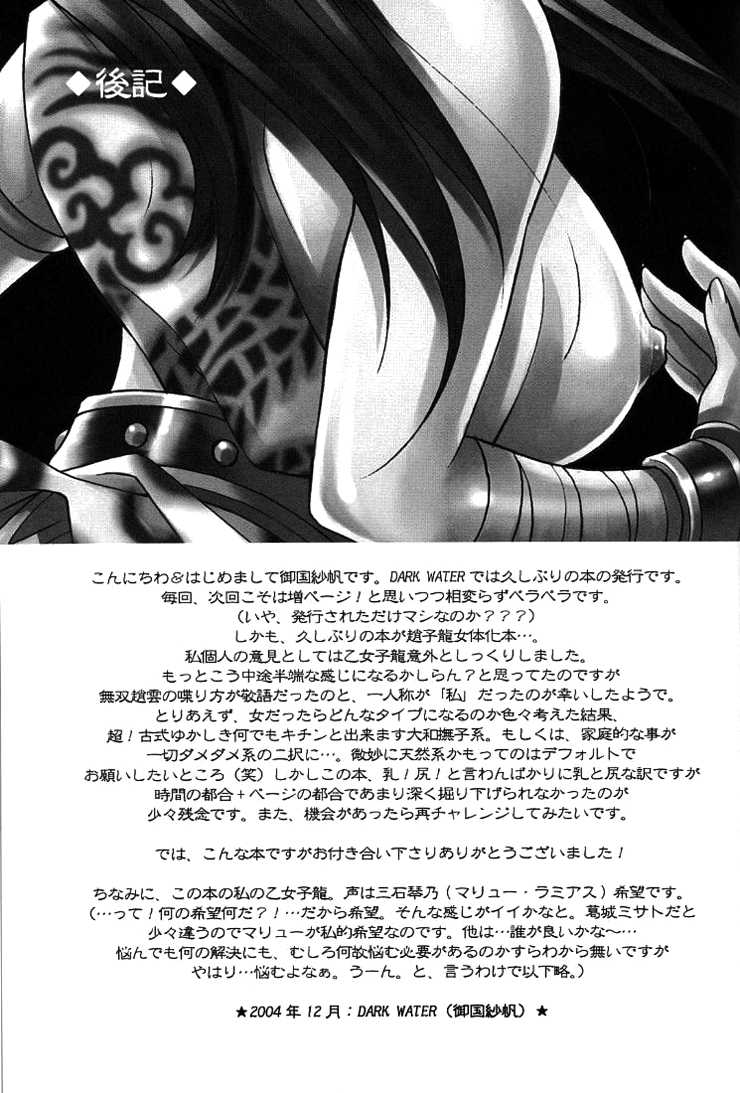 (C67) [Dark Water (Mikuni Saho, Tatsuse Yumino)] Seiryuu Ranbu (Dynasty Warriors) [English] [Neptise] - Page 24