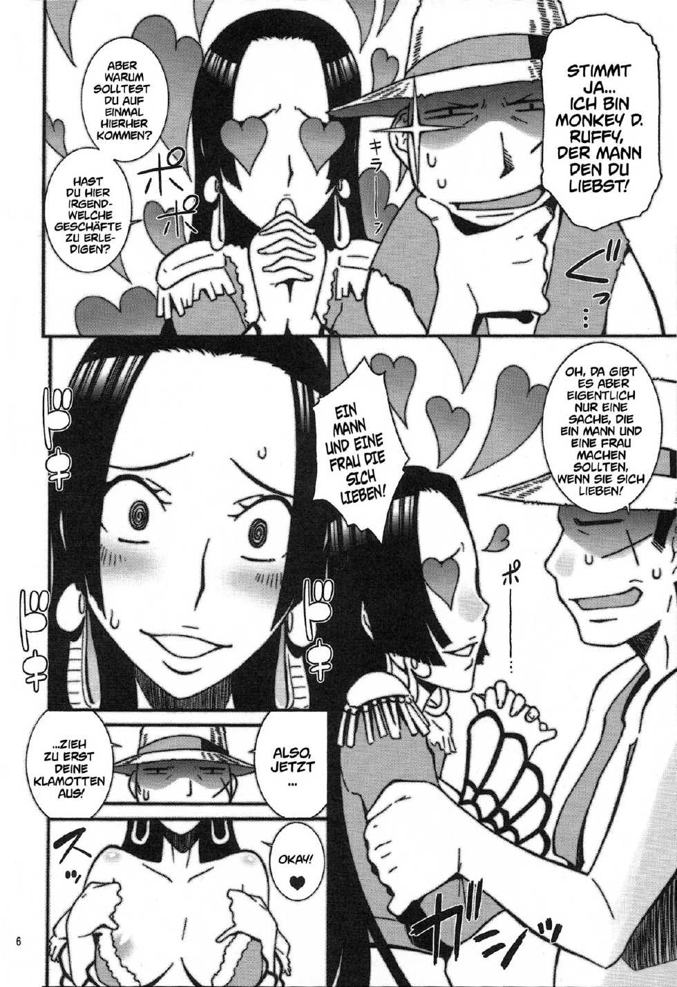 (C77) [MANGANA. (Doluta, Nishimo)] NyanNyan Hebihime 2 (One Piece) [German] [SchmidtSST] - Page 5