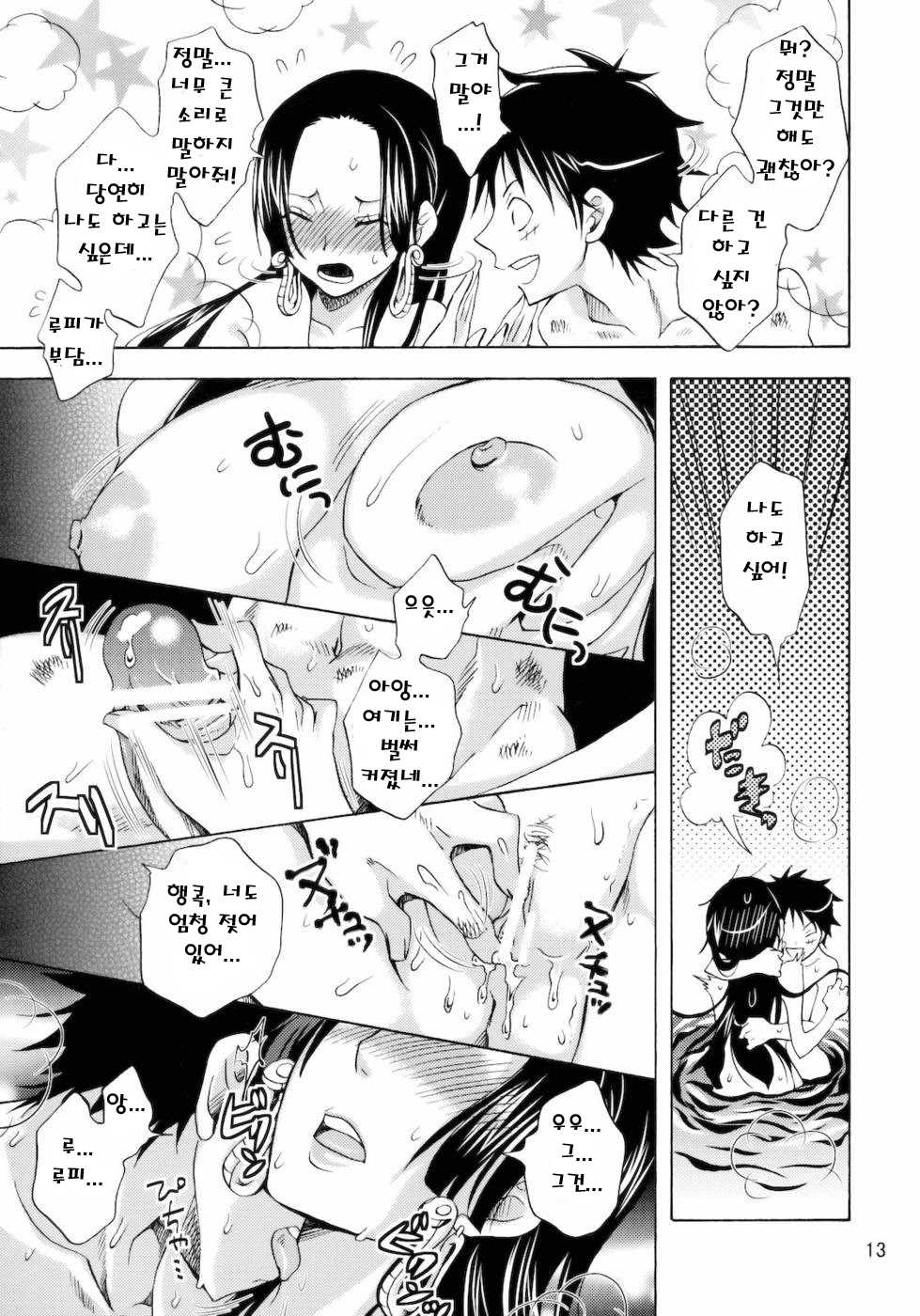 (C78) [Kurione-sha (YU-RI)] Kaizokuou no Yome ni Warawa wa Naru! | I'll be the wife of the Pirate King! (One Piece) [Korean] [빛의 수호자] - Page 12