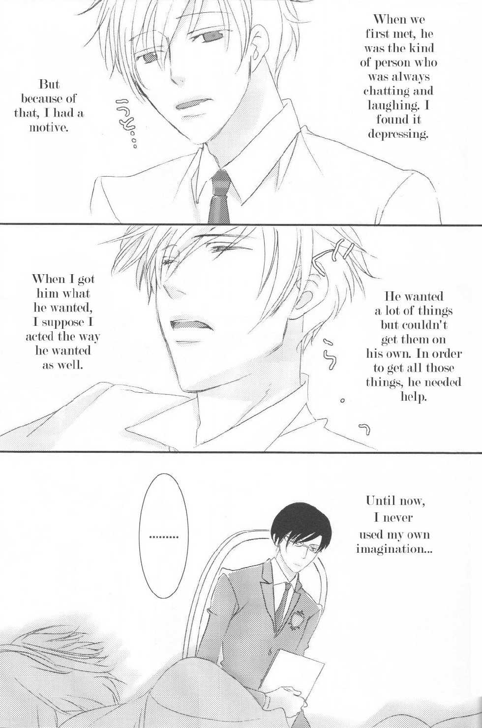 (C70) [Ainu Saran (Kayuma Mimu)] Host-bu no Host-bu ni Yoru Host no Aishikata (Ouran High School Host Club) [English] [persepolis130] - Page 23