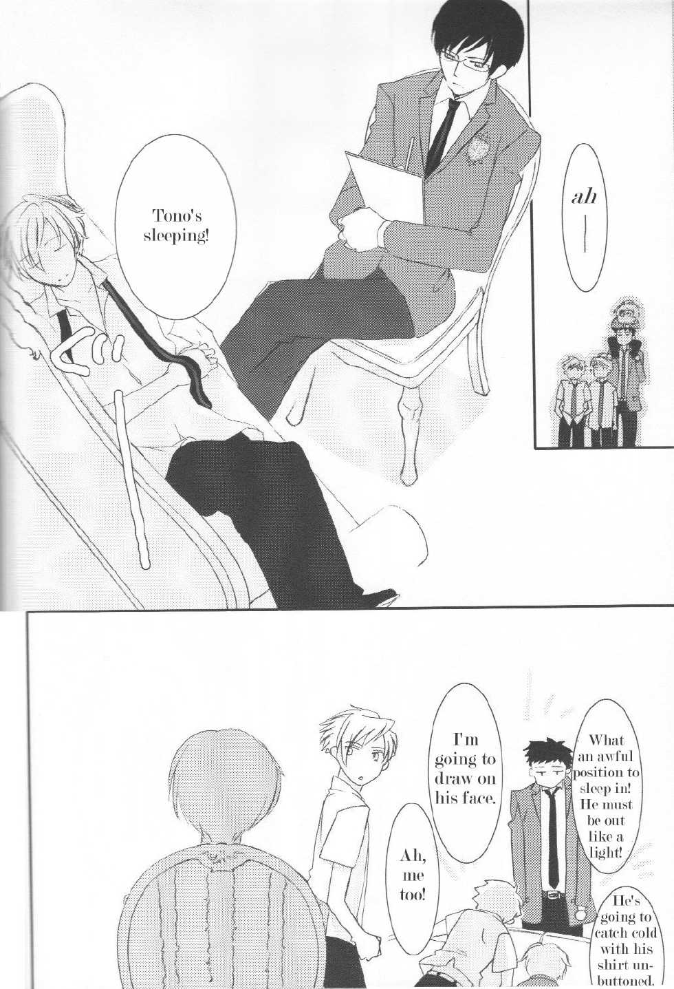 (C70) [Ainu Saran (Kayuma Mimu)] Host-bu no Host-bu ni Yoru Host no Aishikata (Ouran High School Host Club) [English] [persepolis130] - Page 34