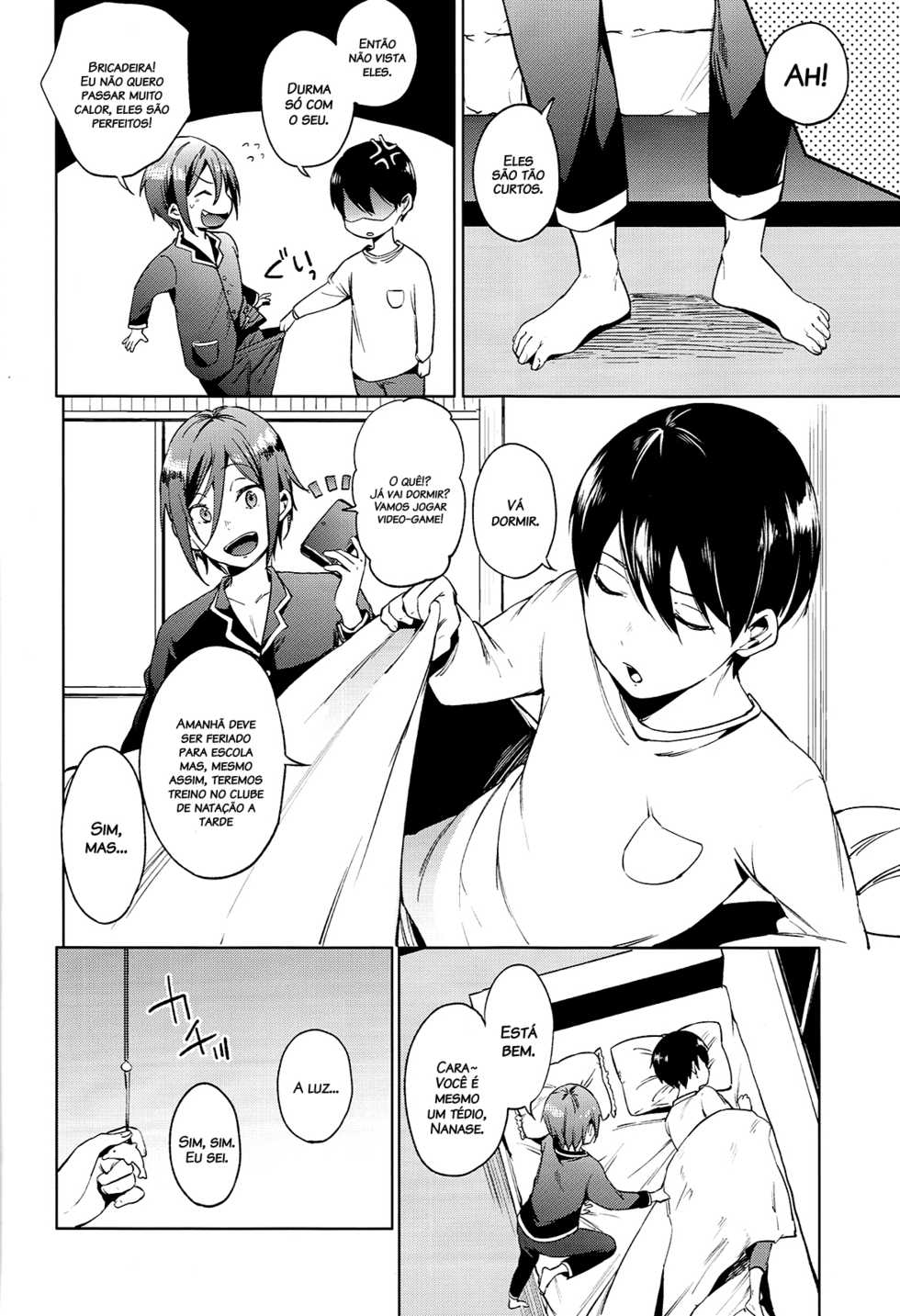 (Renai Jaws 2) [American ☆ Rock (Kotarou)] Shii Shii Rin-chan (Free!) [Portuguese-BR] [Decensored] - Page 6