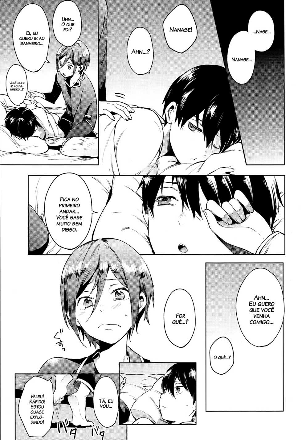 (Renai Jaws 2) [American ☆ Rock (Kotarou)] Shii Shii Rin-chan (Free!) [Portuguese-BR] [Decensored] - Page 7