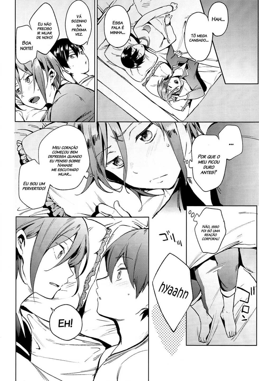 (Renai Jaws 2) [American ☆ Rock (Kotarou)] Shii Shii Rin-chan (Free!) [Portuguese-BR] [Decensored] - Page 12