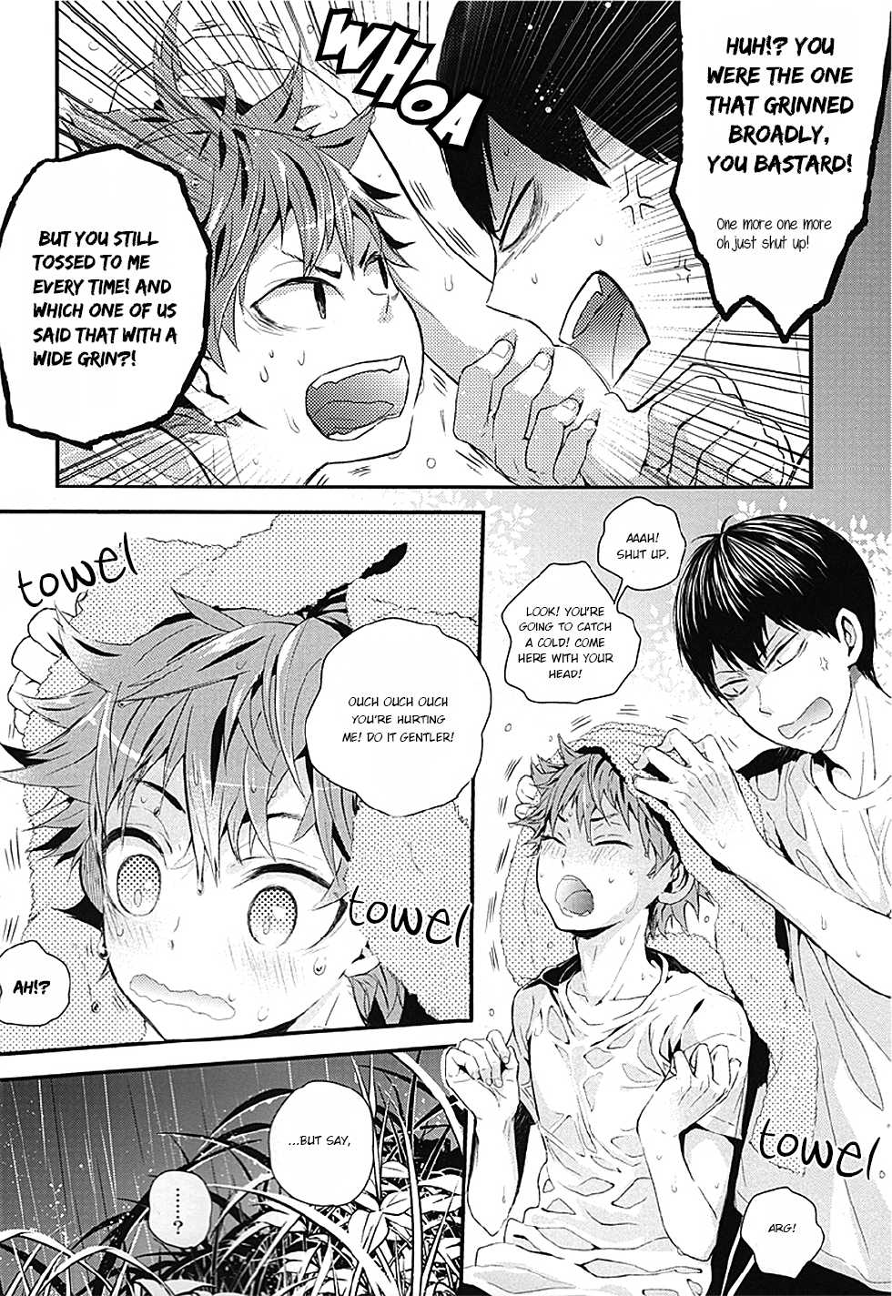 (SUPER23) [Akoyagai to Aumale Ebi (Ooki Bonta)] Mizunure Chuui! | Be Careful Not To Get Wet! (Haikyuu!!) [English] [HQ!! Scans] - Page 6