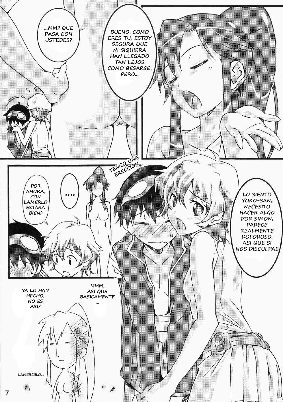 (C76) [pinvise (Suzutsuki Kurara)] Nijyuu ra Sen (Tengen Toppa Gurren Lagann)  [Spanish] - Page 6