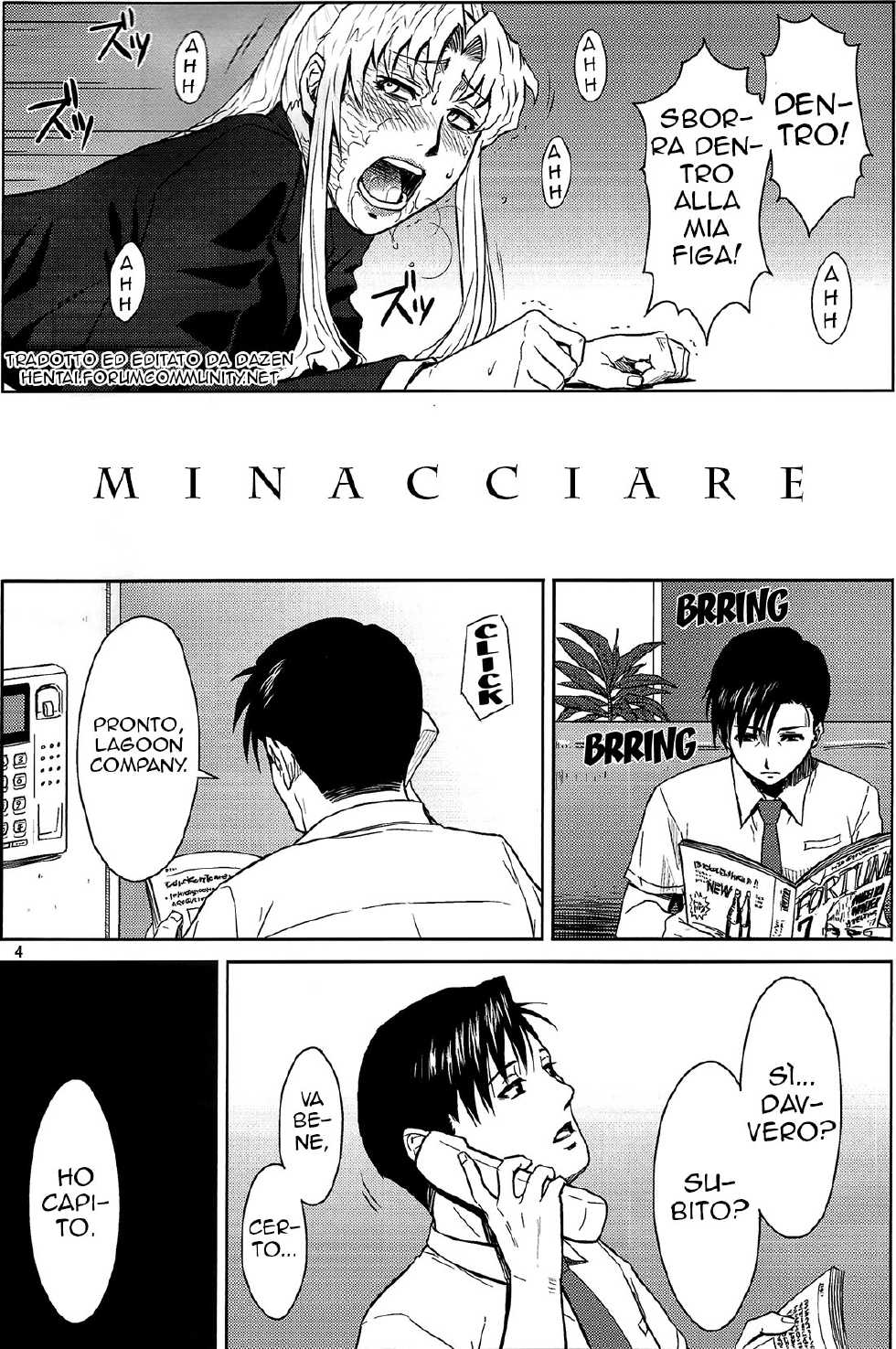 (C86) [Azasuke Wind (AZASUKE)] THREATEN | MINACCIARE (Black Lagoon) [Italian] [Hentai Fantasy] - Page 3