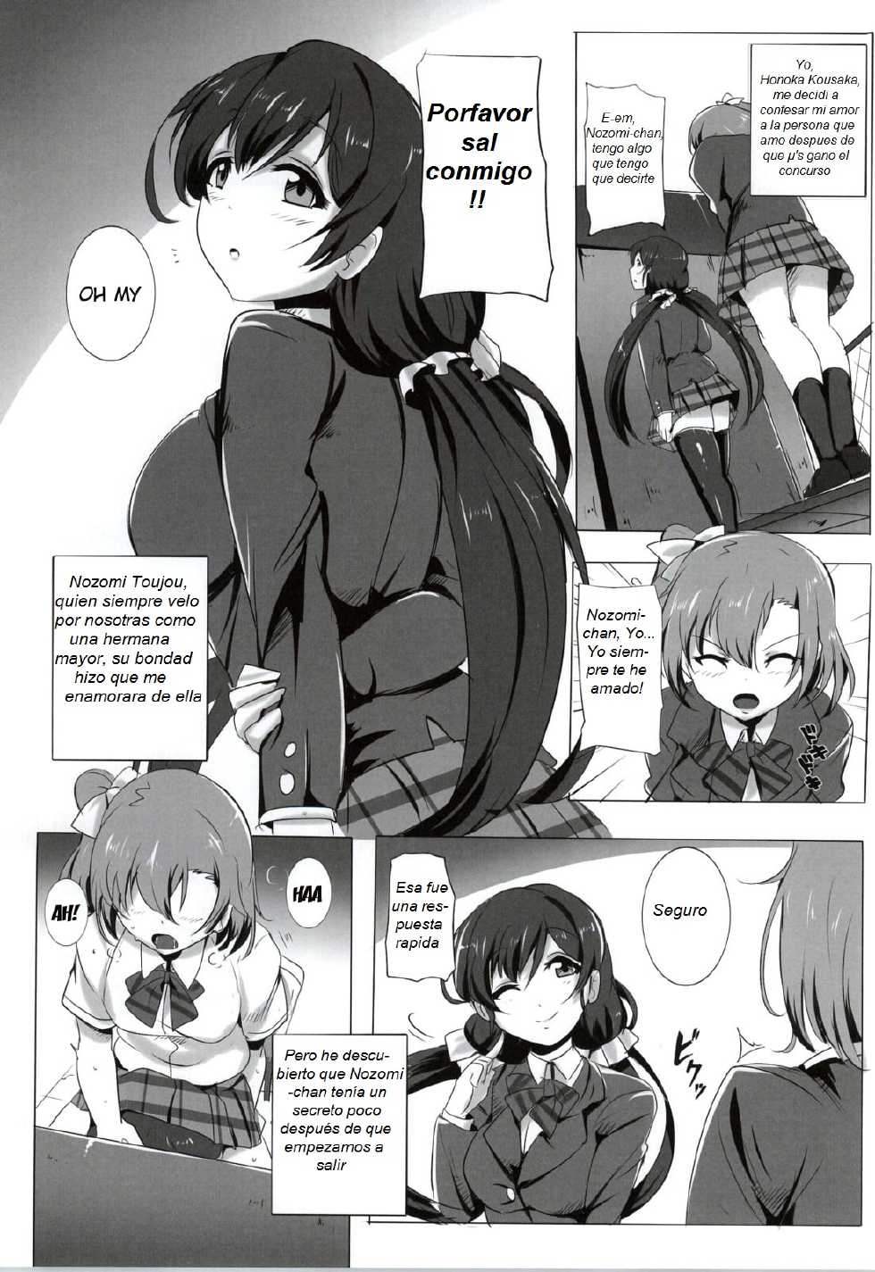 (Bokura no Love Live! 5) [Magukappu (Magukappu)] Honoka to Nozomi no Zubozubo Seikatsu | Honoka and Nozomi's Sex Life (Love Live!) [Spanish] - Page 2