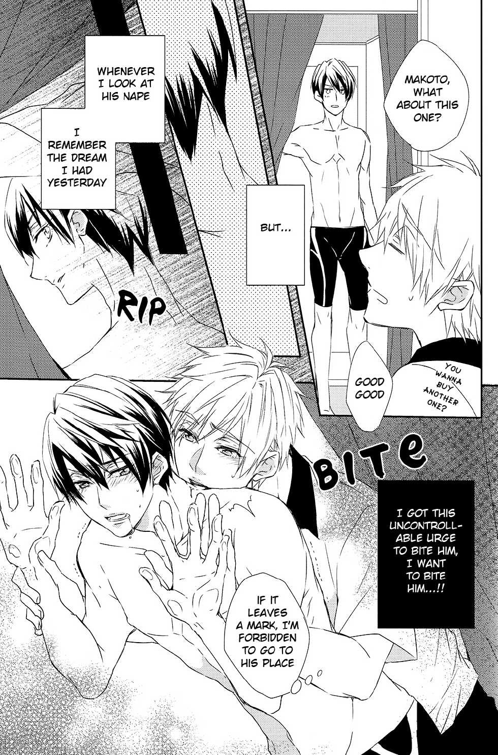 (C85) [Gentei Mikan (Moza)] Kamitsuki Kei Shoukougun (Free!) [English] [ebil_trio] - Page 8