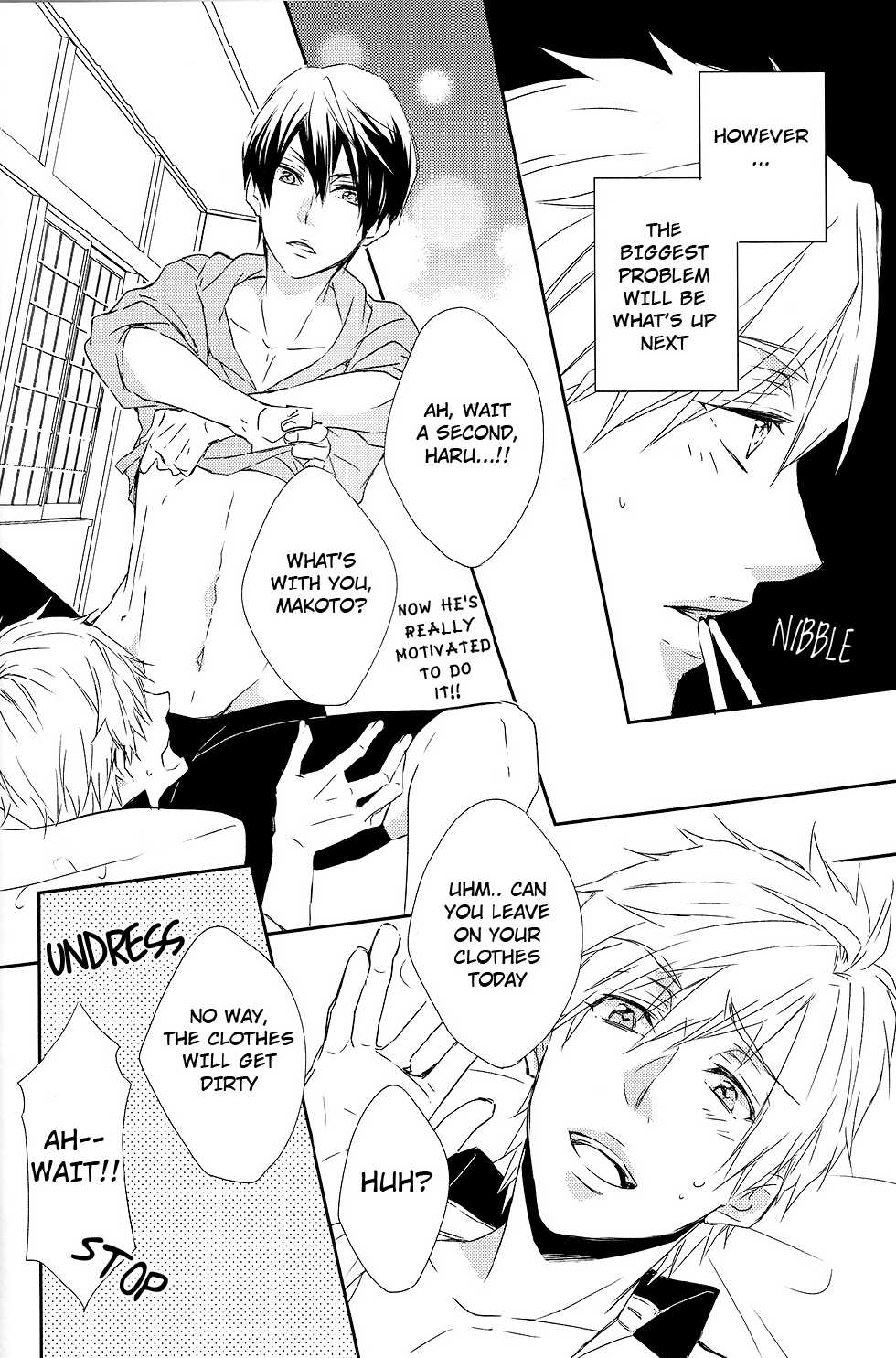 (C85) [Gentei Mikan (Moza)] Kamitsuki Kei Shoukougun (Free!) [English] [ebil_trio] - Page 15