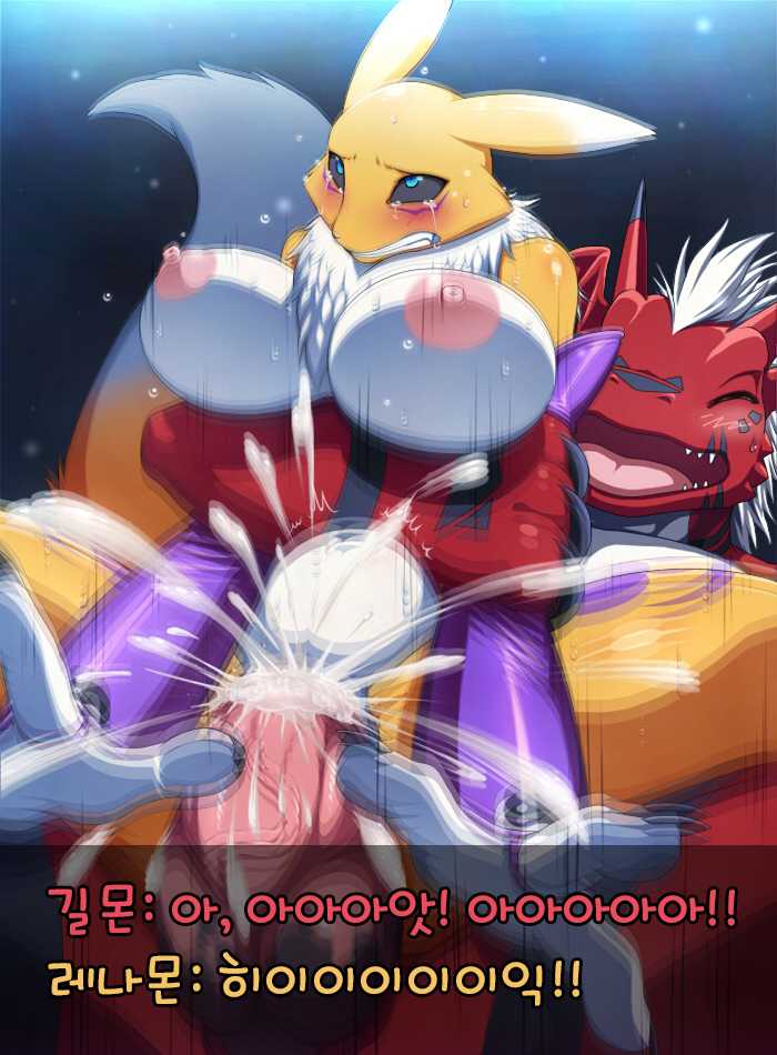 [68] Renamon x Growmon (Digimon) [Korean] - Page 7