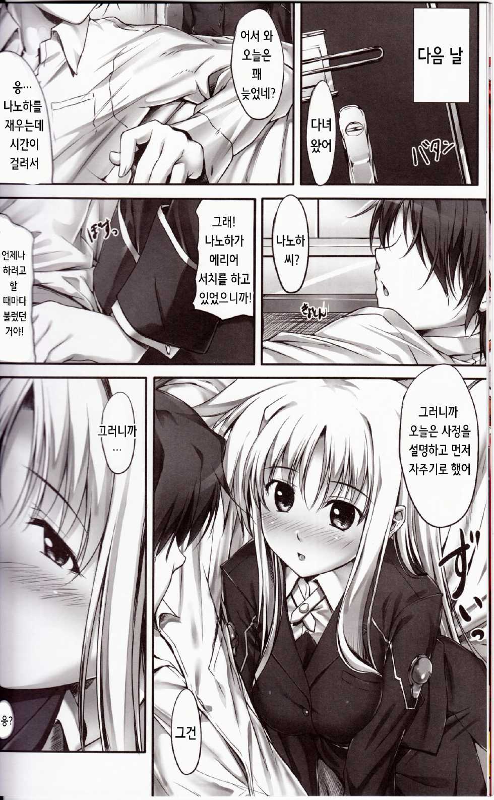 (C81) [IV VA SHIN (Mikuni Mizuki)] Home Sweet Home ~Fate hen 2~ (Mahou Shoujo Lyrical Nanoha) [Korean] [Team Index] - Page 11