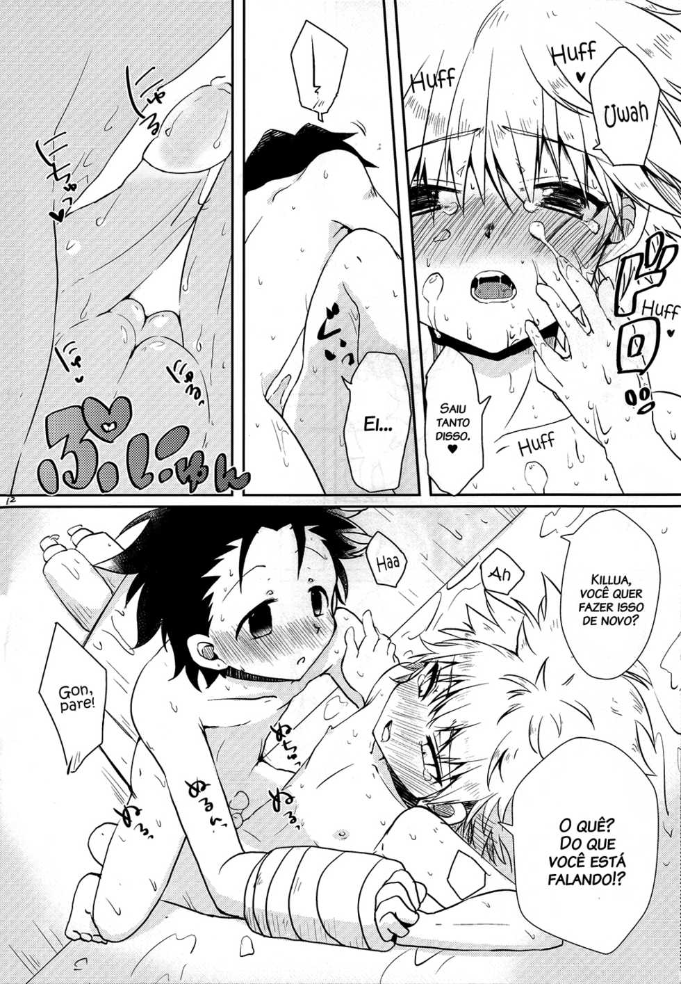 (Shota Scratch 24) [MiUMiU (Amin)] Sei Kurabe!! | Comparação de sexo!! (Hunter x Hunter) [Portuguese-BR] [Shotacon Fusion] [Decensored] - Page 10