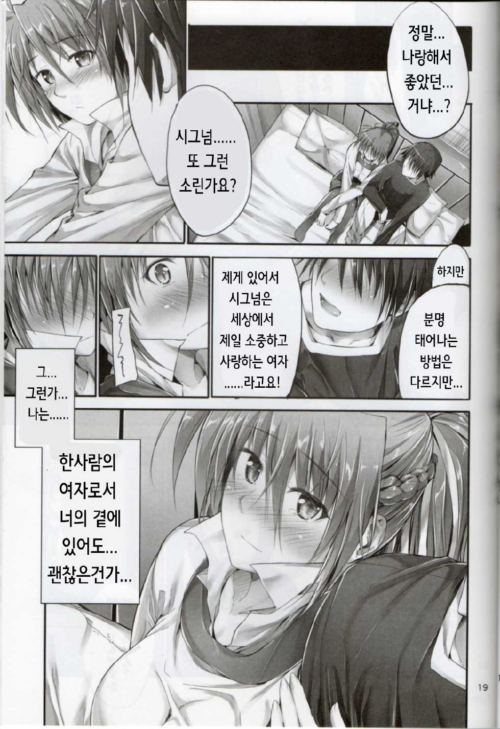 (C83) [IV VA SHIN (Mikuni Mizuki)] Home Sweet Home ~Signum Hen~ (Mahou Shoujo Lyrical Nanoha) [Korean] [Team-INDEX] - Page 18