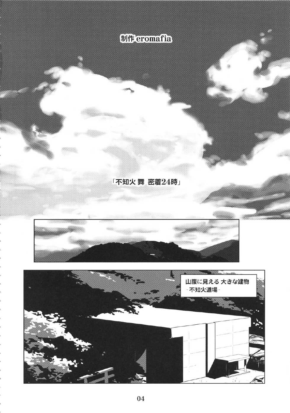 (C87) [Eromafia (Edo Shigezu)] Shiranui Mai Mitchaku 24-ji (King of Fighters) - Page 3