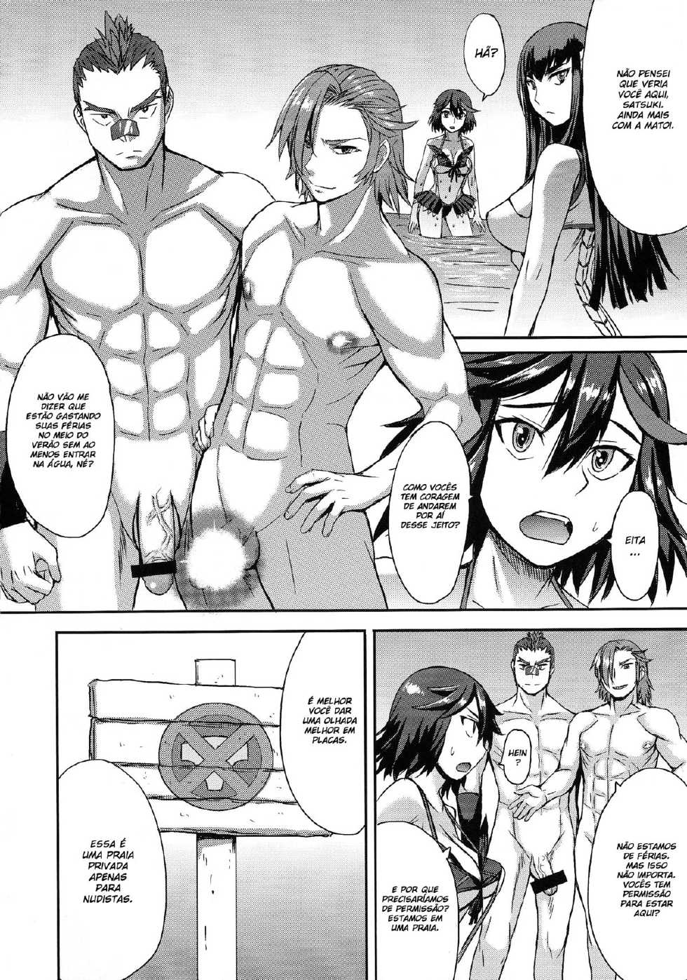 (COMIC1☆8) [Bakunyu Fullnerson (Kokuryuugan)] Oh! Girl (Kill la Kill) [Portuguese-BR] [HentaiDarking] - Page 3