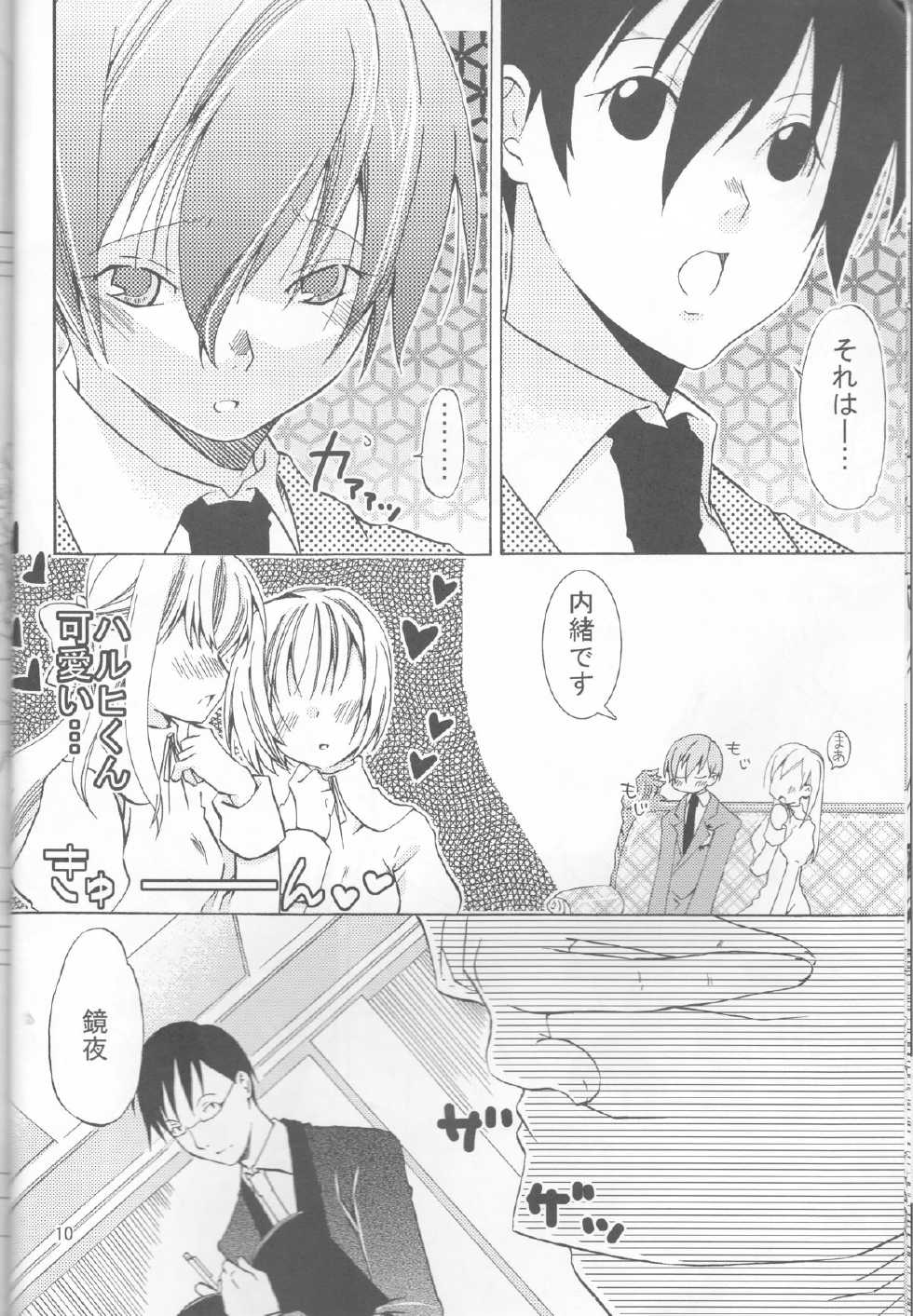 (C72) [Ichinichi Sanjou (Jinguu Kozue)] Okimari desu ka? (Ouran High School Host Club) - Page 10