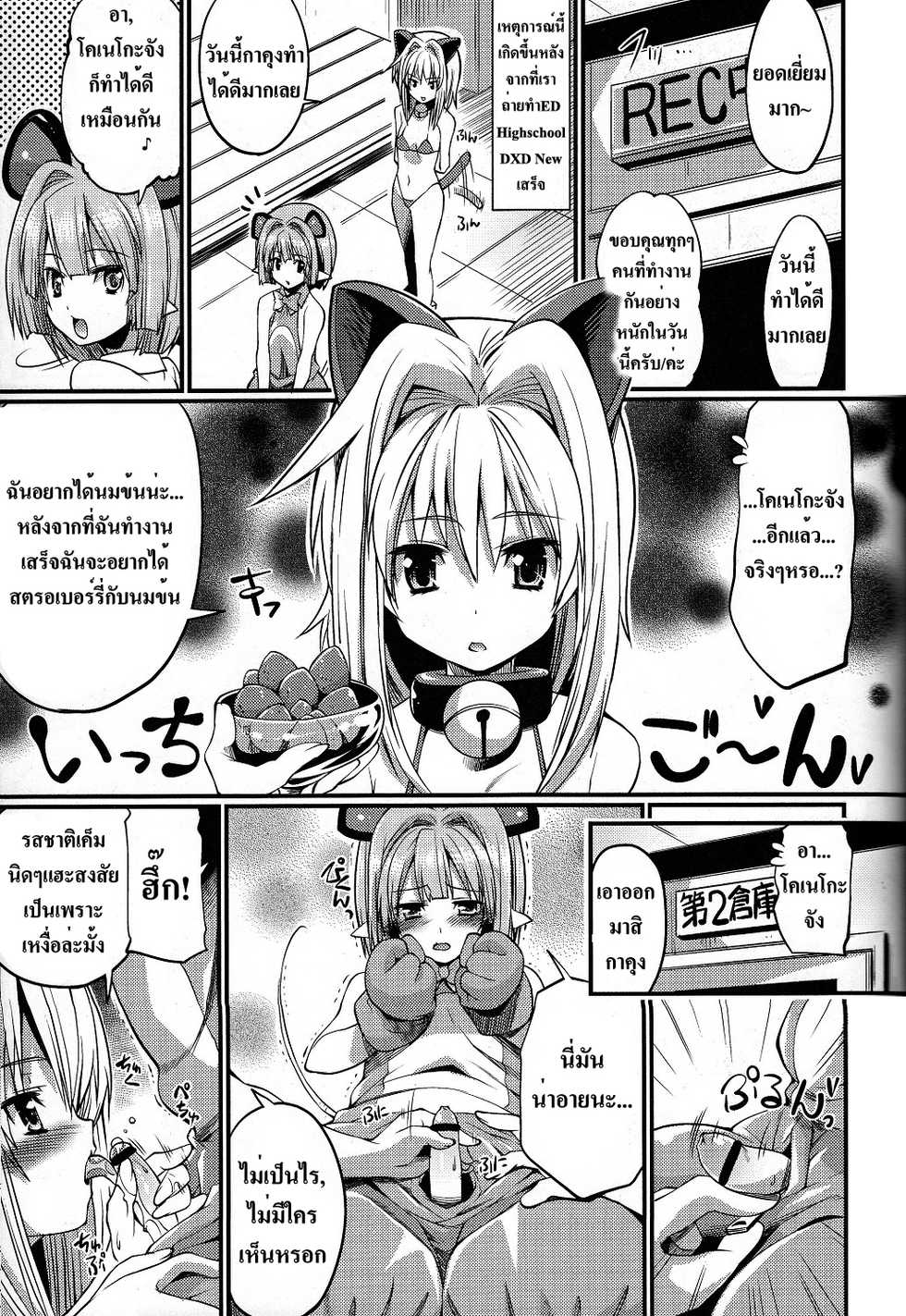 (C85) [Z-TABUKURONEKO HOUSE (Gyonikun)] Koneko-tan to, Gasper-kyun (Highschool DxD) [Thai ภาษาไทย] [Lokun] - Page 3