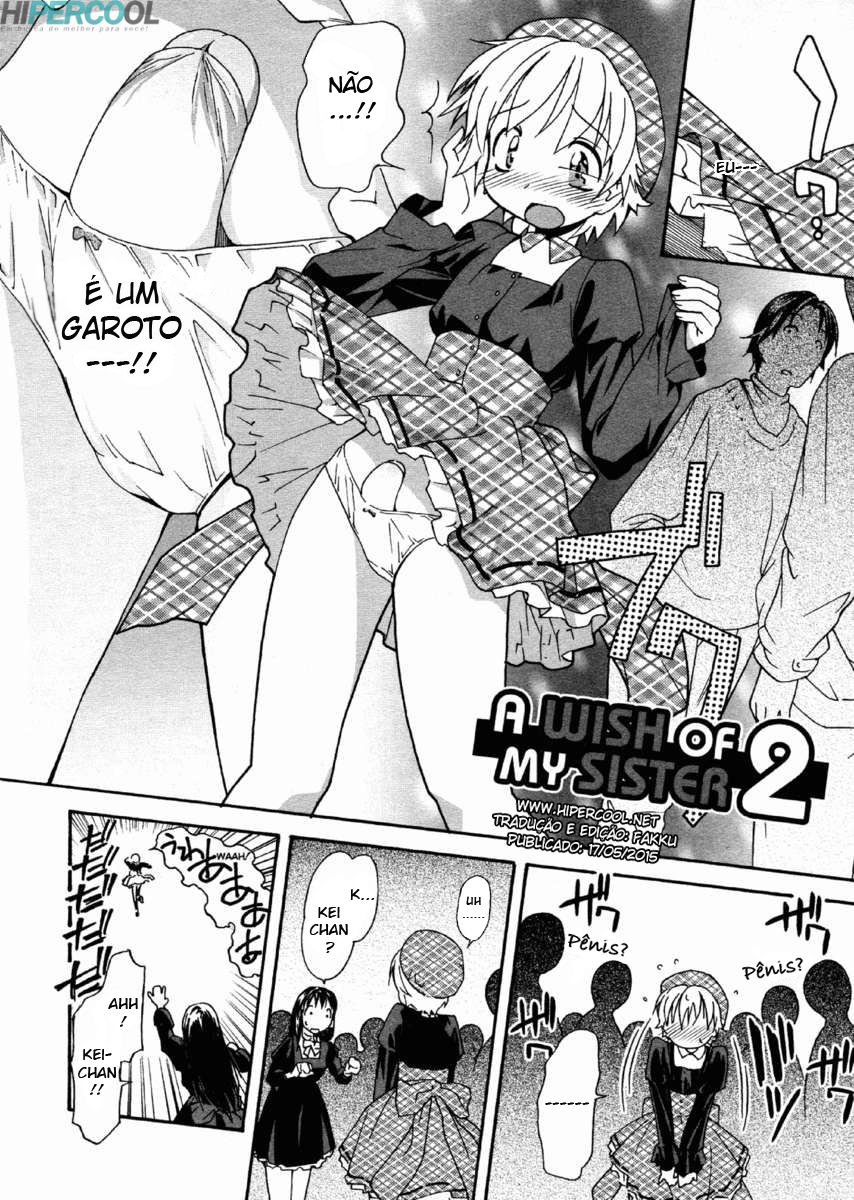[Itosugi Masahiro] Oneechan no Onegai - A Wish of my Sister Ch. 1-2 | O Desejo da Minha Irmã Ch. 1-2 [Portuguese-BR] [HipercooL] - Page 32