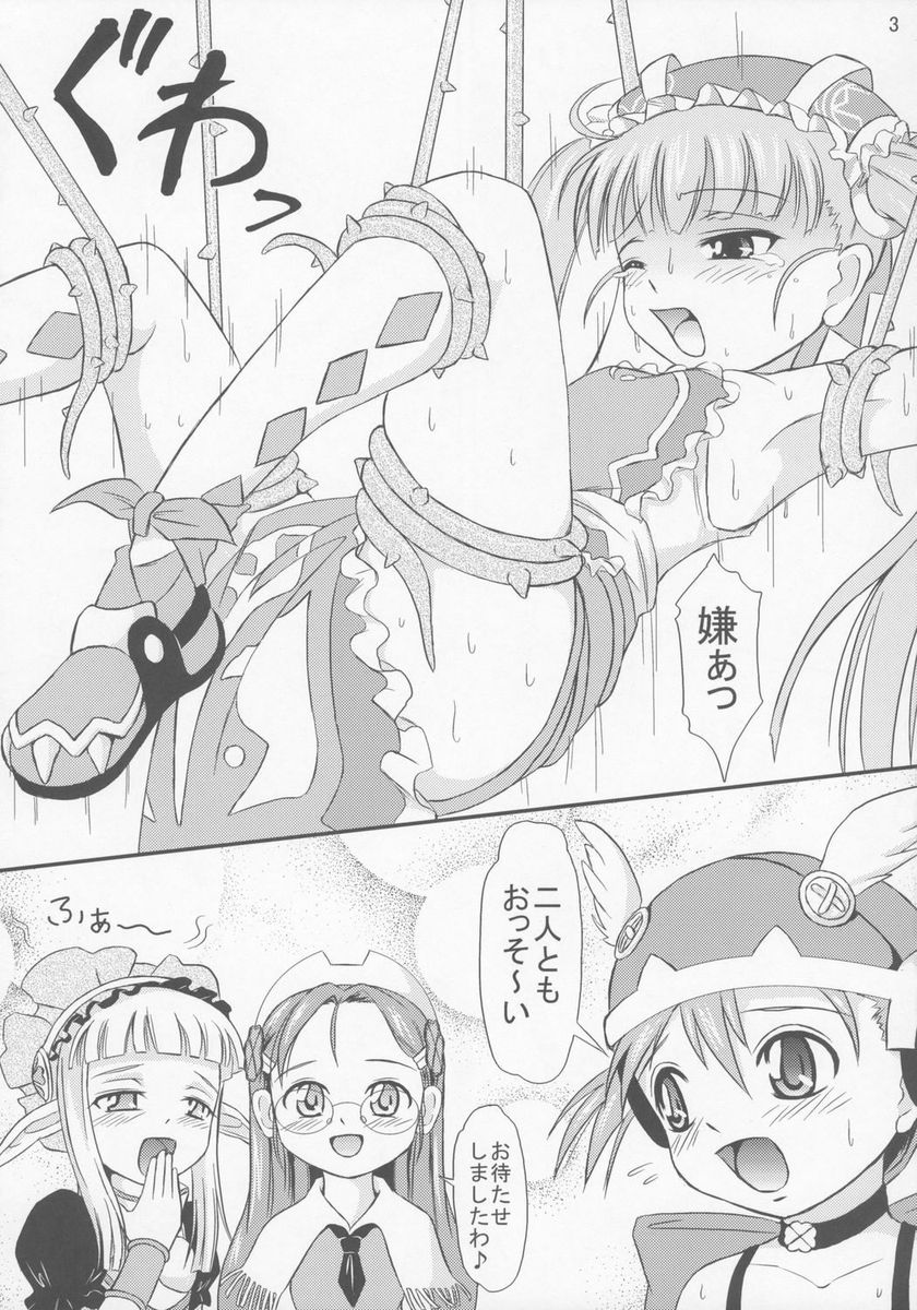 (C71) [Himitsu Doyoubi (Matsutaka Zon)] Imouto Apron (Fairy Musketeers) - Page 4