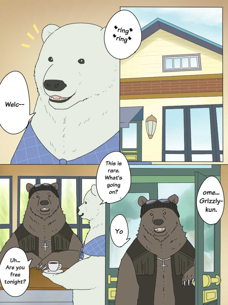[Otousan (Otou)] Shirokuma-san to Haiiroguma-san ga Ecchi suru dake | Polar Bear and Grizzly Just Have Sex [English] [@and_is_w] - Page 2