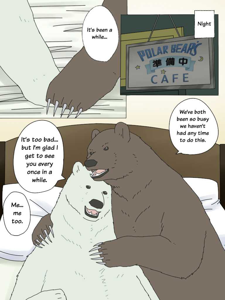 [Otousan (Otou)] Shirokuma-san to Haiiroguma-san ga Ecchi suru dake | Polar Bear and Grizzly Just Have Sex [English] [@and_is_w] - Page 4