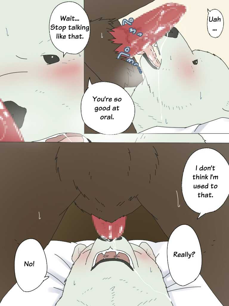 [Otousan (Otou)] Shirokuma-san to Haiiroguma-san ga Ecchi suru dake | Polar Bear and Grizzly Just Have Sex [English] [@and_is_w] - Page 7