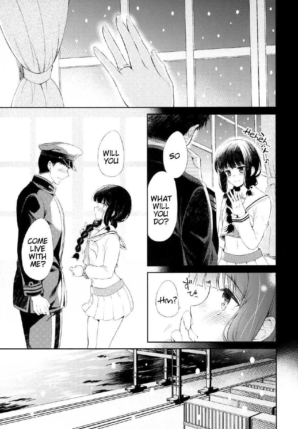 (Houraigekisen! Yo-i! 14Senme!) [Pandagaippiki. (Komi Zumiko)] Kitakami-san to Teitoku ga Issho ni Kurasu Ohanashi. - dear old home | A Tale Of Kitakami And The Admiral Living Together (Kantai Collection -KanColle-) [English] [Tigoris Translate] - Page 4