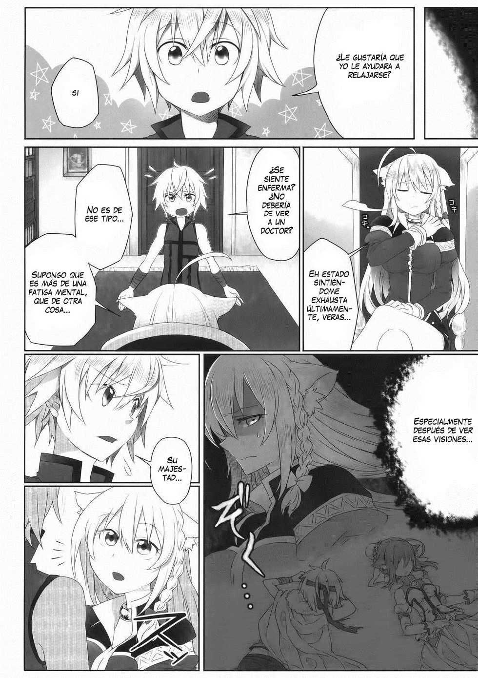 [Uraroji (Kaida Michi)] Hatsujou! Neko Hime Choukyou Sen!? (DOG DAYS) [Spanish] [ThanatoS184] - Page 3