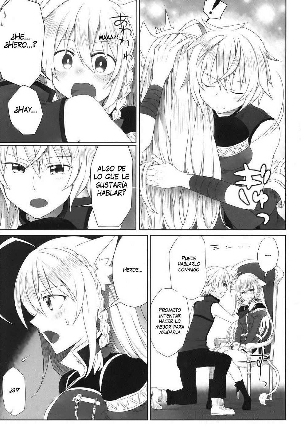 [Uraroji (Kaida Michi)] Hatsujou! Neko Hime Choukyou Sen!? (DOG DAYS) [Spanish] [ThanatoS184] - Page 4