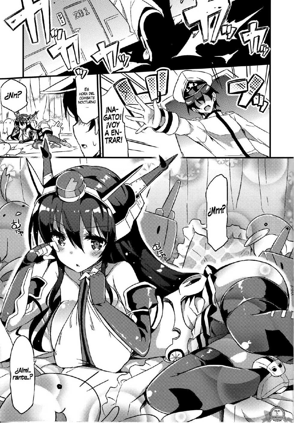 (C87) [odin (Kurokawa IZUMI)] Jitsu wa Nagato-san wa Chou Kawaii Mono Suki! Datta no desu. (Kantai Collection -KanColle-) [Spanish] [InF] - Page 4