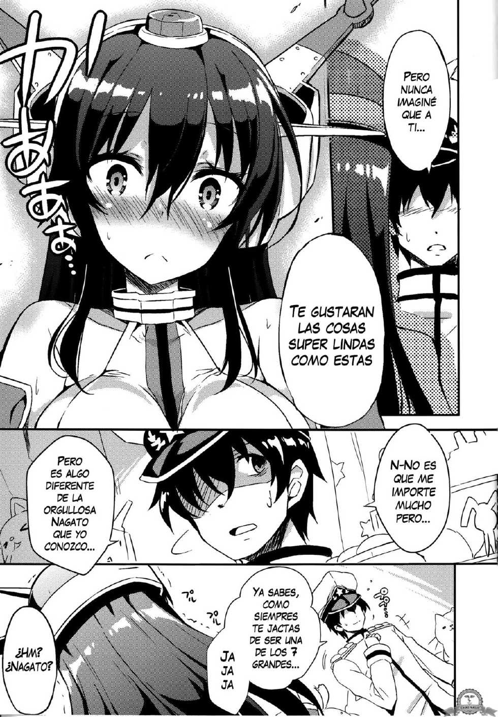 (C87) [odin (Kurokawa IZUMI)] Jitsu wa Nagato-san wa Chou Kawaii Mono Suki! Datta no desu. (Kantai Collection -KanColle-) [Spanish] [InF] - Page 6