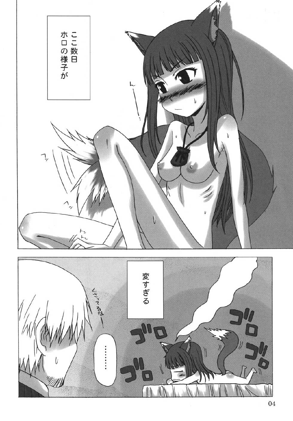 (COMIC1☆2) [Sanada Jirushi (Sanada)] Haretara Mangetsu to Chaimasunon? (Spice and Wolf) - Page 3
