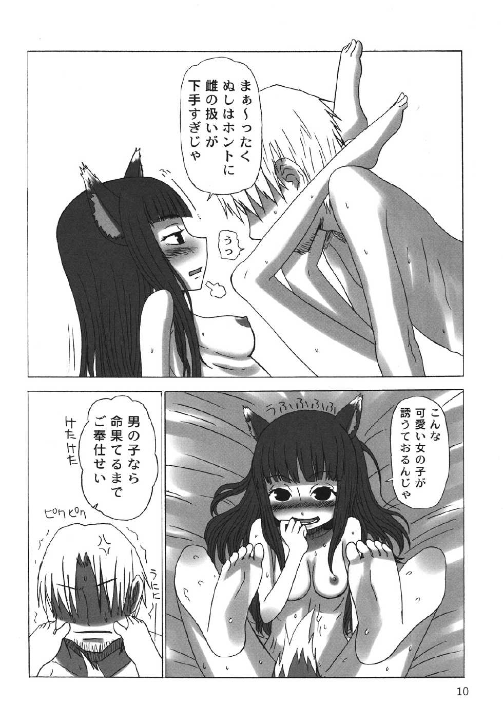 (COMIC1☆2) [Sanada Jirushi (Sanada)] Haretara Mangetsu to Chaimasunon? (Spice and Wolf) - Page 9