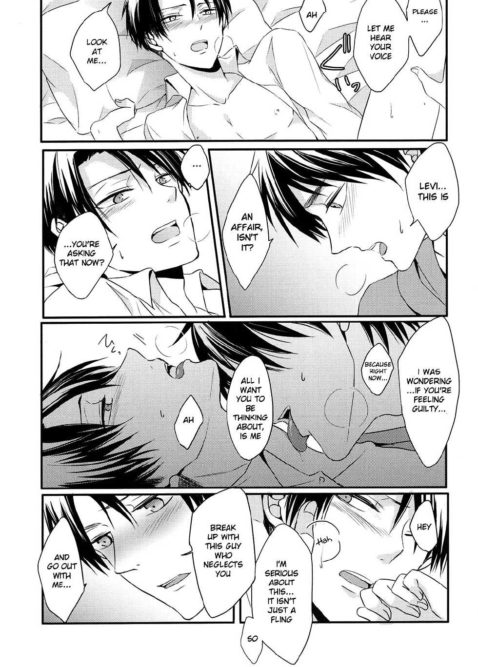 (Chousa Heidan no Renai Jijou 2 R18) [UNAP! (Maine)] Kare to Kare no Renai Jijou (Shingeki no Kyojin) [English] [MOY Moe Scanlations] - Page 15