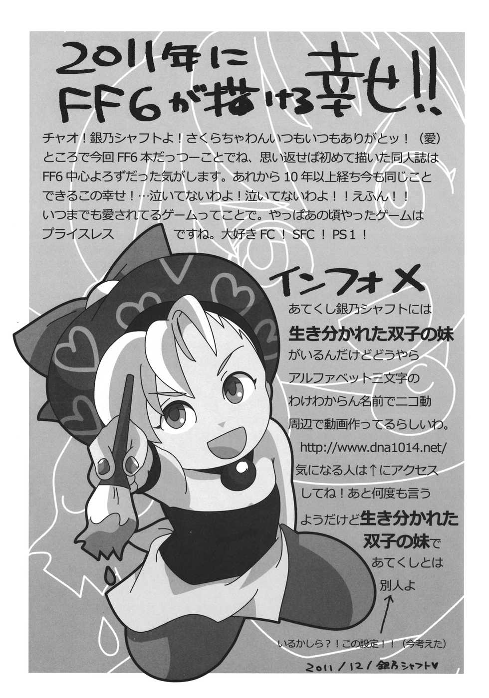 (C81) [Nattou Mania (Sakura Syoji)] F MANIA X (Final Fantasy VI) - Page 36
