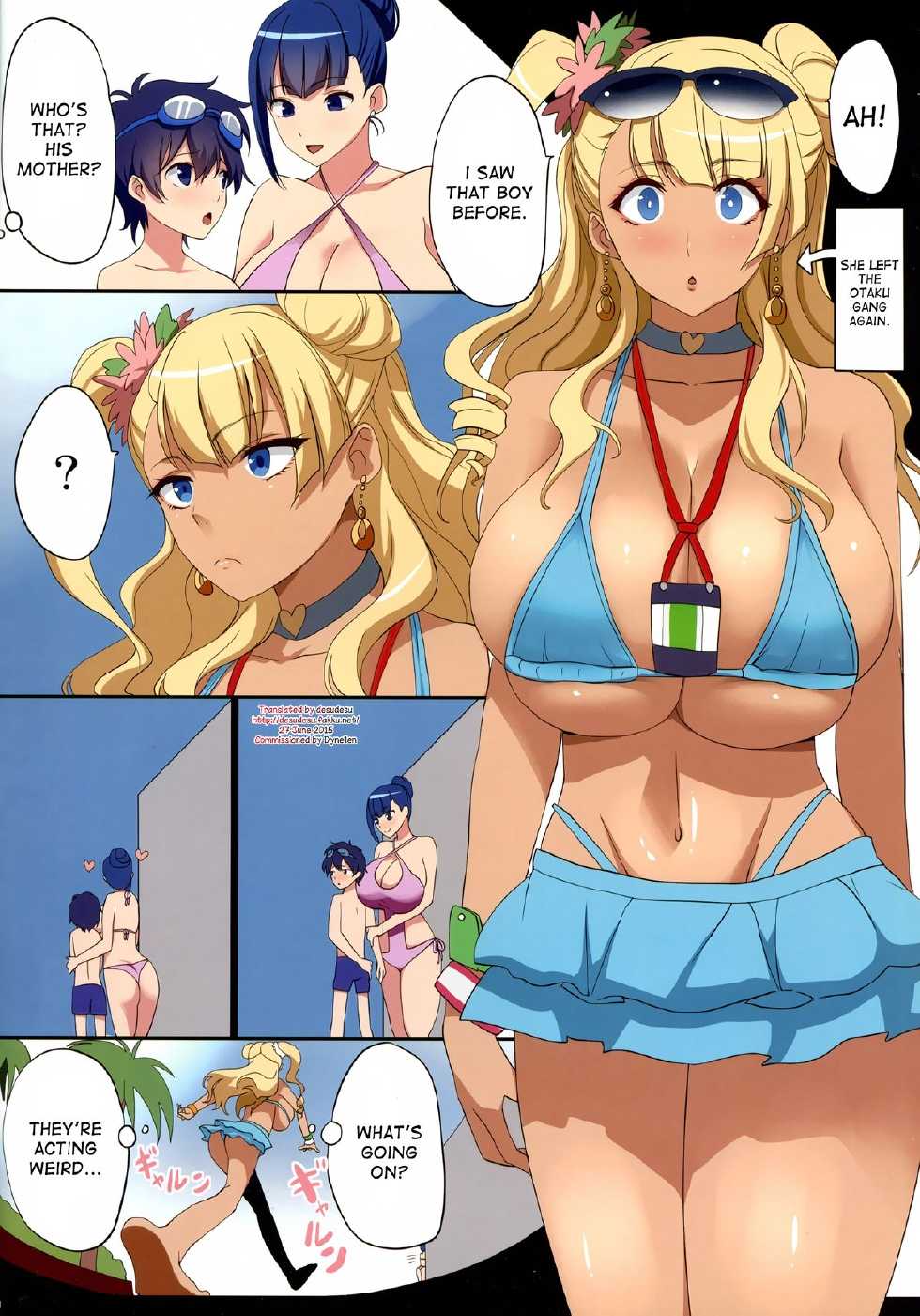 (COMIC1☆9) [Gate of XIII (Kloah)] Kyonyuu Gal wa Kawaii Otokonoko ni Yowaitte Hontou desu ka? | Is It True That Cute Little Boys Are The Big Breasted Gal's Weakness? (Oshiete! Galko-chan) [English] [desudesu] - Page 2