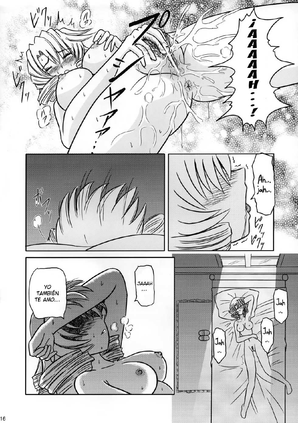 (SC28) [Visual She (Yoshizuki Minoru)] Tsuki no Serenade (Kannazuki no Miko) [Spanish] [Love Makko Suki] - Page 15