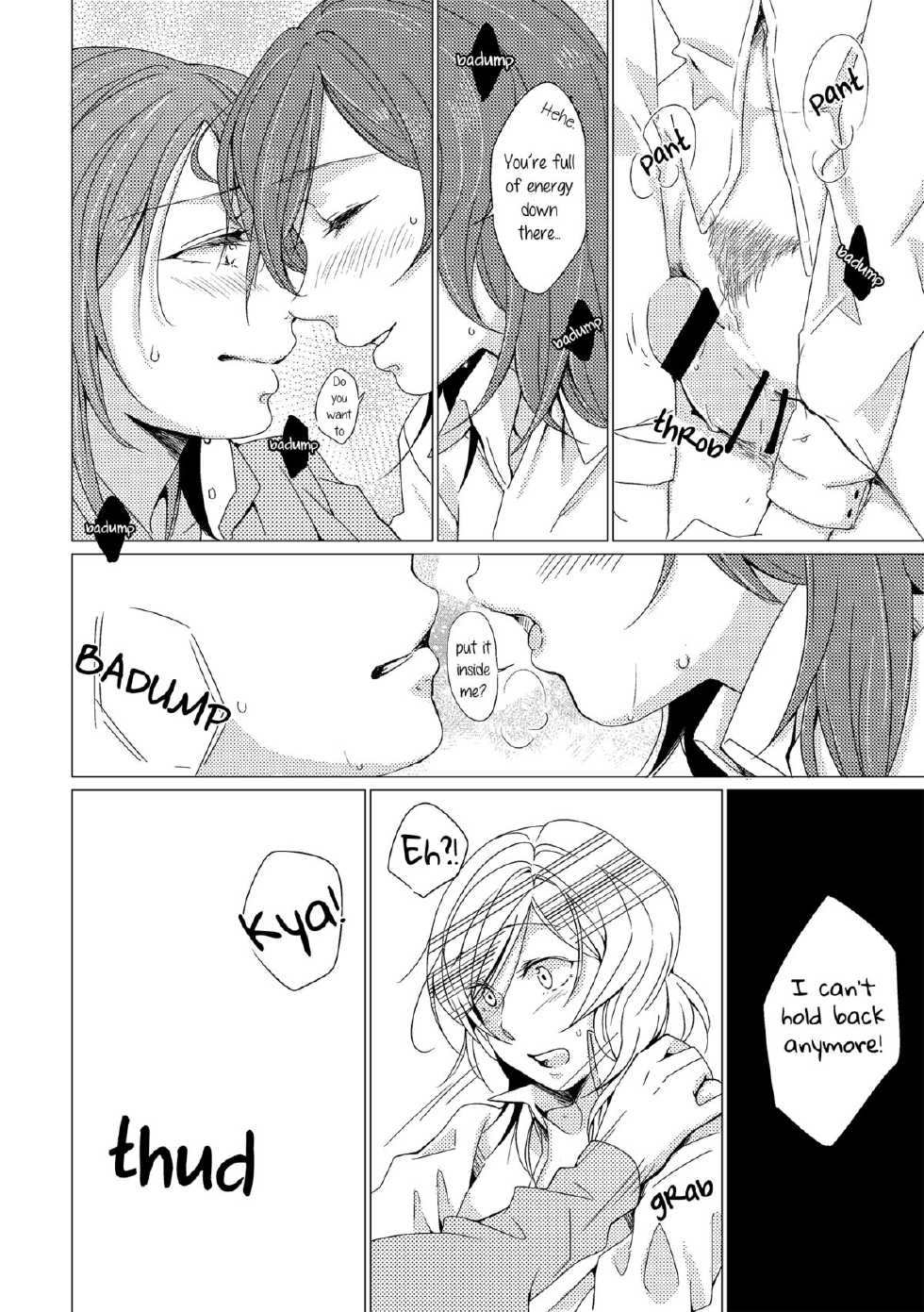 (Bokura no Love Live! 7) [Shobocon (Kitamura Tooru)] Netsu Shisen | Passionate Gaze (Love Live!) [English] [NHFH&GiB] - Page 13